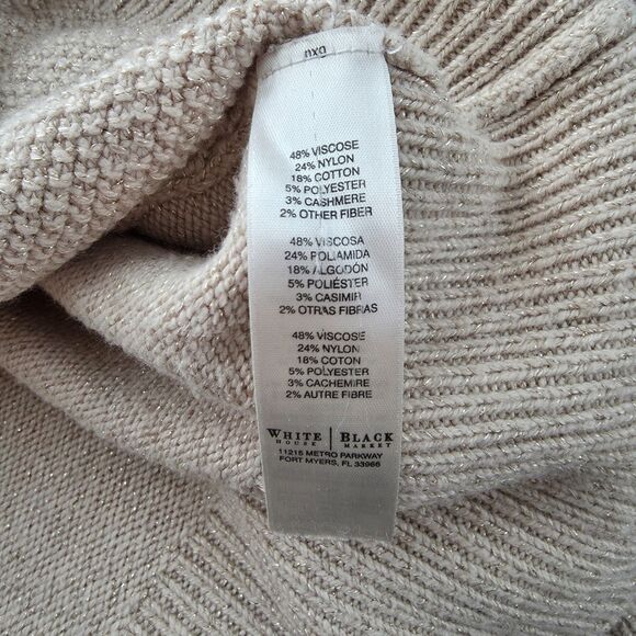 White House Black Market Cashmere Sweater. Medium Twee Normal Glam Holiday Party - Picture 4 of 6